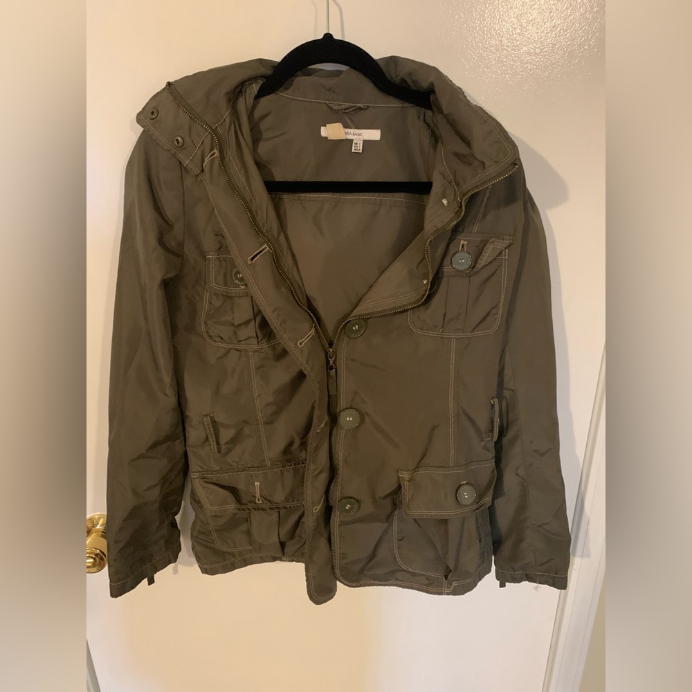 Zara women’s army green jacket size small